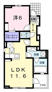 ヴェール【1階】の間取り