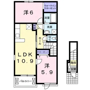 プランタン【2階】の間取り