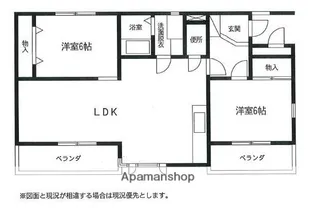 パインヴィレッジ【201号室】の間取り