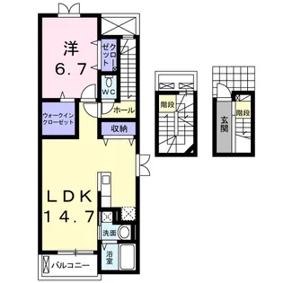 ベル・コリーヌⅡ【3階】の間取り