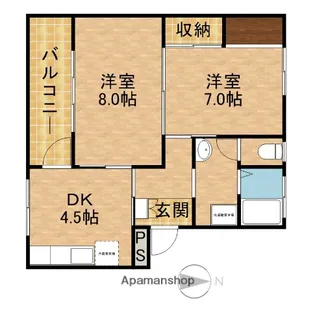 サンライズ7【401号室】の間取り