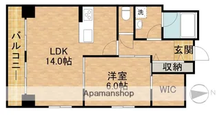 TRIBUTE元浜【806号室】の間取り