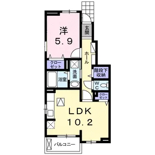 パルティール【1階】の間取り