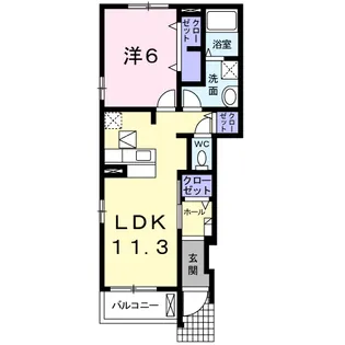 ジラソーレ【1階】の間取り