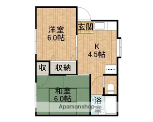 アーバン本郷【A202号室】の間取り
