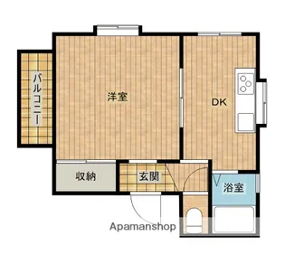 ハーバーシティハウス【2階】の間取り