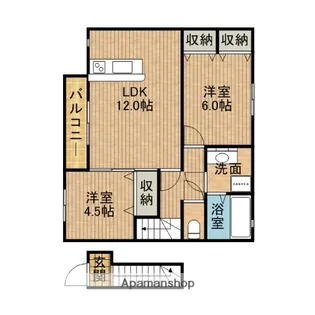 豊穂【2階】の間取り