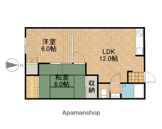 サウスコーポ豊田【202号室】の間取り
