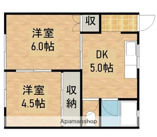 ミキハイツ【203号室】の間取り