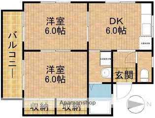 プレジールSY【202号室】の間取り