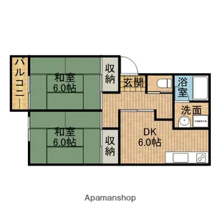 サンシャルム【2階】の間取り