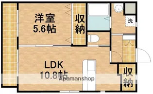ベレッツァ鷺之宮【1階】の間取り