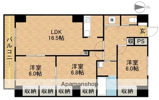 TRIBUTE【4階】の間取り