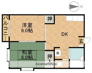 エルデム岡崎A【2階】の間取り