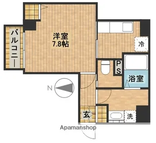 プラザ四天王【4階】の間取り