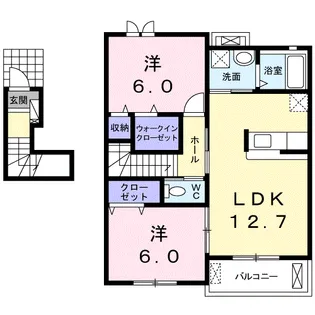 アベニール【2階】の間取り