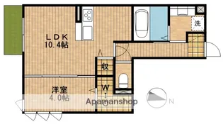 RECENTE和田 A棟【1階】の間取り