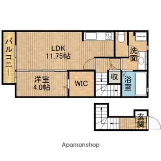 スカイハイツTM【2階】の間取り