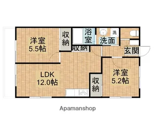 メゾン・ド・エール弐番館【2階】の間取り