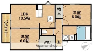 セジュールマルベリーB【1階】の間取り