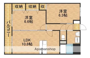 アスタリスク城西【2階】の間取り