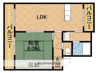 メゾンプレーリーA【2階】の間取り