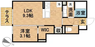 ラペ・クロシェットM【1階】の間取り