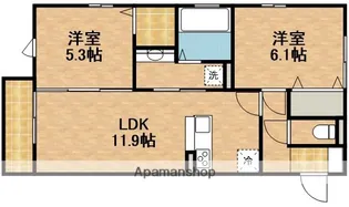 メゾン・レーヴ【3階】の間取り