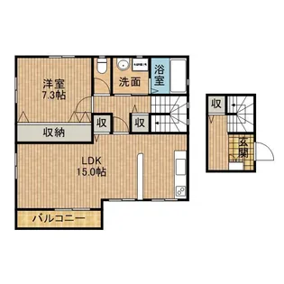道悦アパート【2階】の間取り