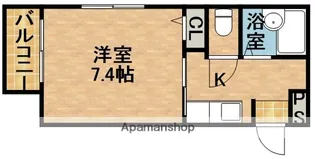 グランドールⅢ【201号室】の間取り