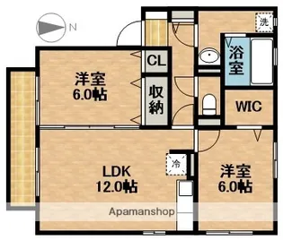 フルフルールA【2階】の間取り