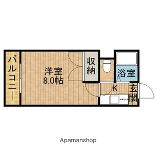 リバーサイドQ1【3階】の間取り