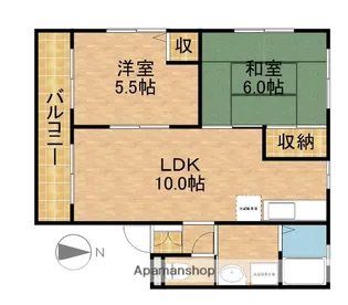 ベル豊田B【1階】の間取り