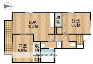 グランドソレーユC【1階】の間取り