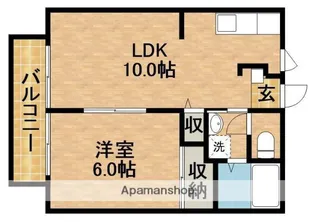 SUNLIFE FUJI2【2階】の間取り