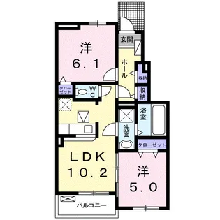 プリムラ【1階】の間取り
