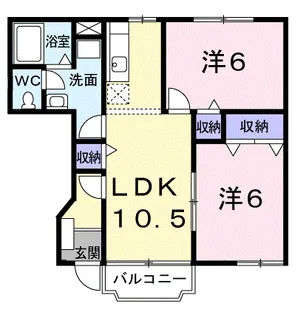 パークネス Ⅴ【2階】の間取り