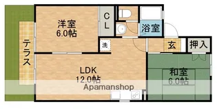 タウンハウス愛野公園E【1階】の間取り