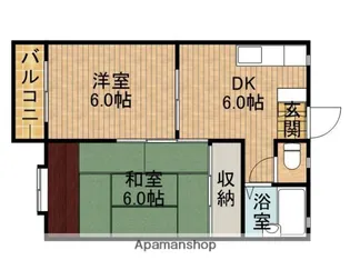 ジュネスフジエダ【103号室】の間取り