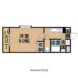 グリシーヌ【506号室】の間取り
