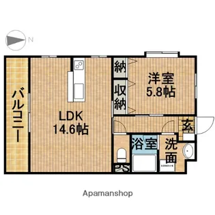 プリマクラッセ【1階】の間取り