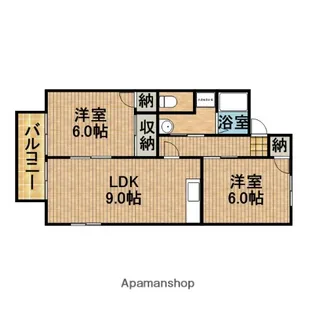 リヴェールJ・Ⅱ【1階】の間取り