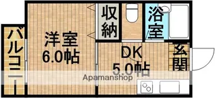 ウィングB【101号室】の間取り