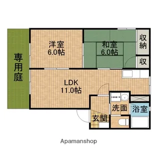 パレフローラC【101号室】の間取り
