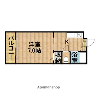 プラテーク高尾【1階】の間取り