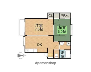 サンライフ中B【2階】の間取り