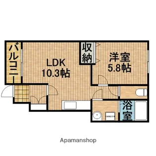 アクシア【1階】の間取り