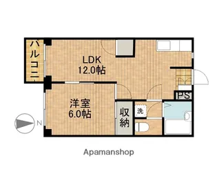 エルディム豊田【2階】の間取り