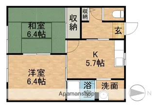 城の里B【1階】の間取り