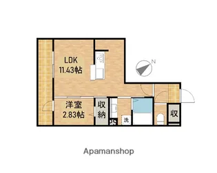 ルーム寺島【2階】の間取り